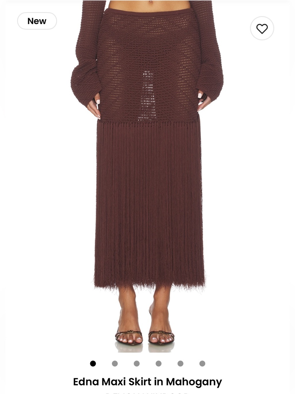 DEVON WINDSOR Edna Fringe Maxi Skirt